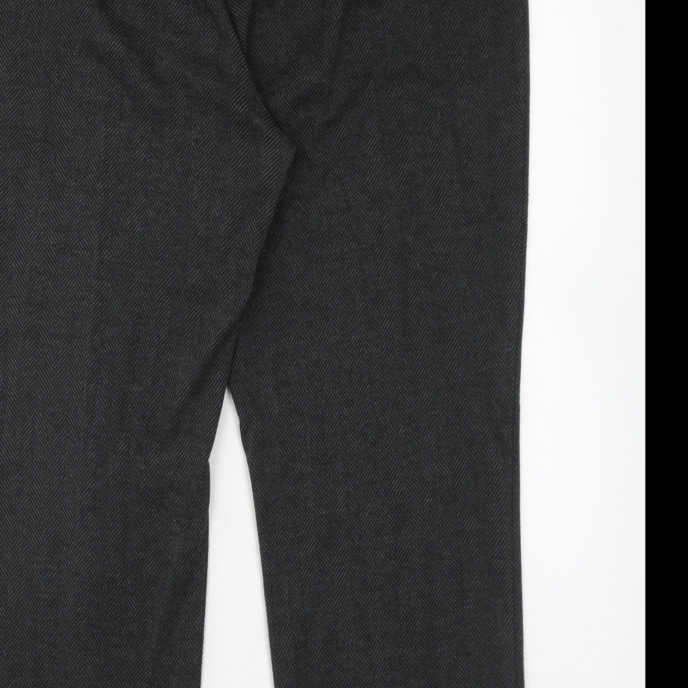 Bonmarché Womens Grey Polyester Cropped Trousers Size 20 Regular