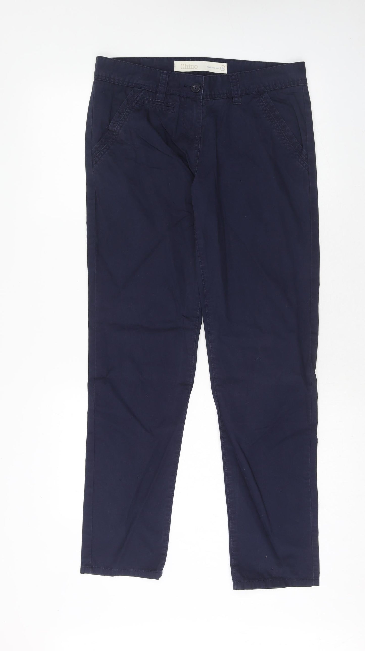 Womens UK Size 8 NEXT Regular Fit  Blue Trousers