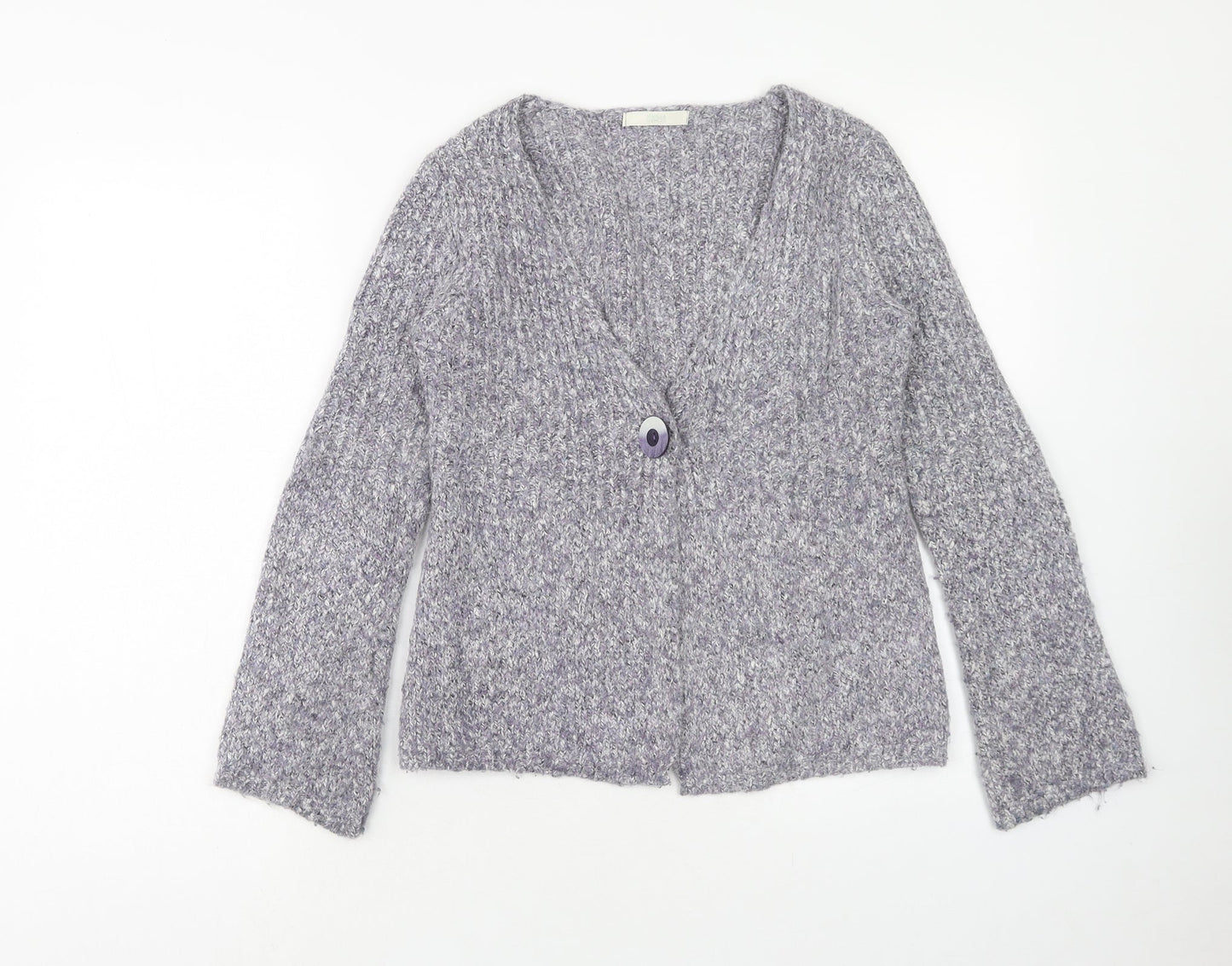 Womens UK Size 8 Marks and Spencer Purple Cardigan Jumper