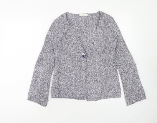 Womens UK Size 8 Marks and Spencer Purple Cardigan Jumper