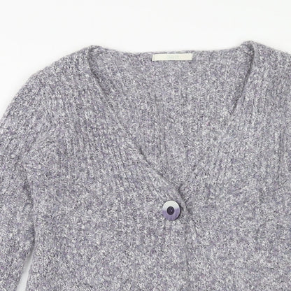 Womens UK Size 8 Marks and Spencer Purple Cardigan Jumper