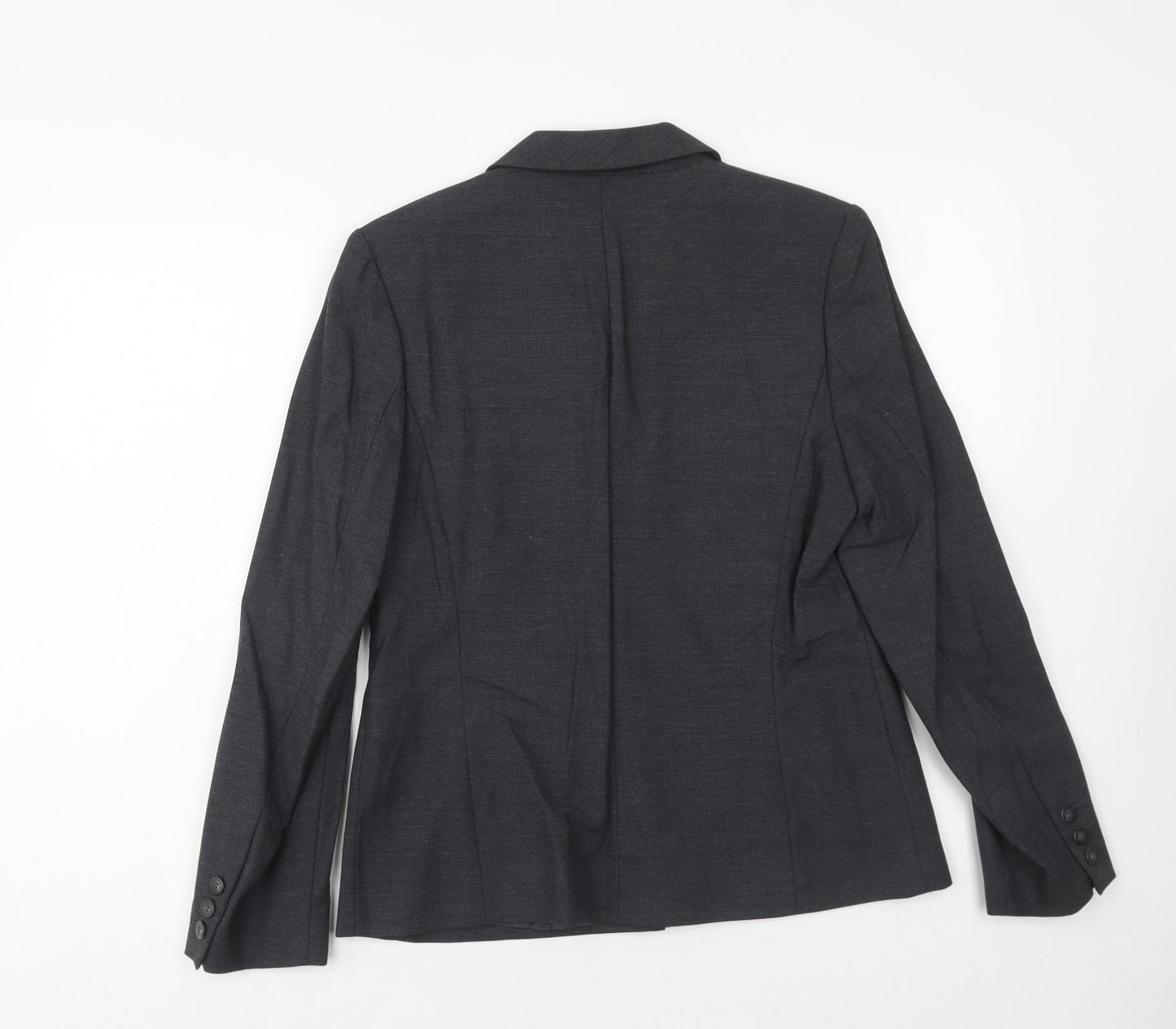 Womens UK Size 12 Marks and Spencer Regular Grey Blazer