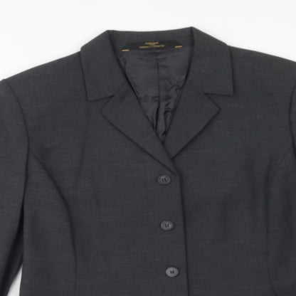 Womens UK Size 12 Marks and Spencer Regular Grey Blazer