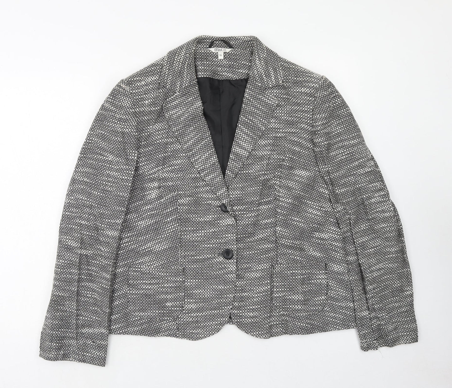 Womens UK Size 16 M&Co Grey Jacket