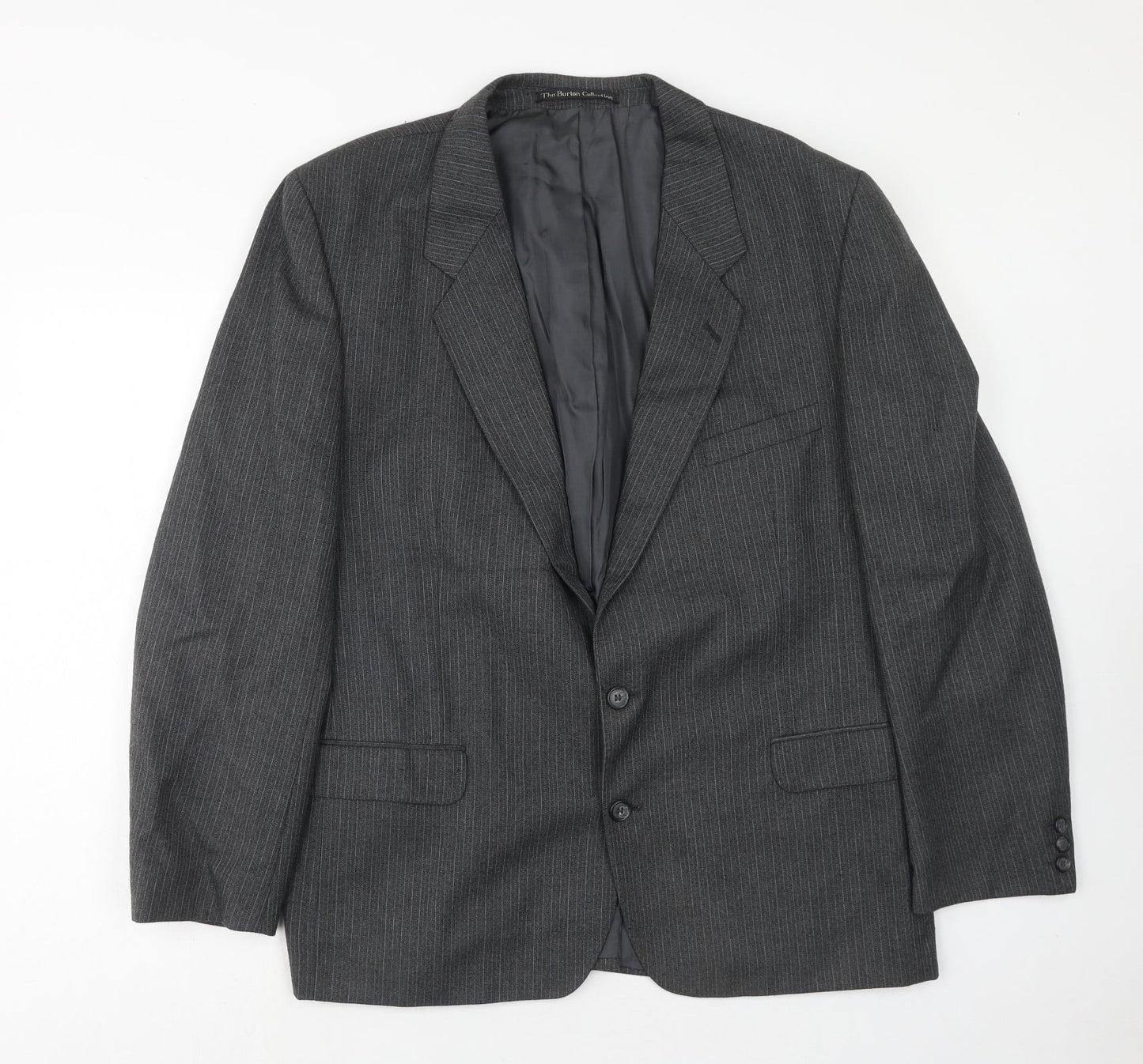 Mens UK Size 44 The Burton Collection Regular Grey Suit Jacket