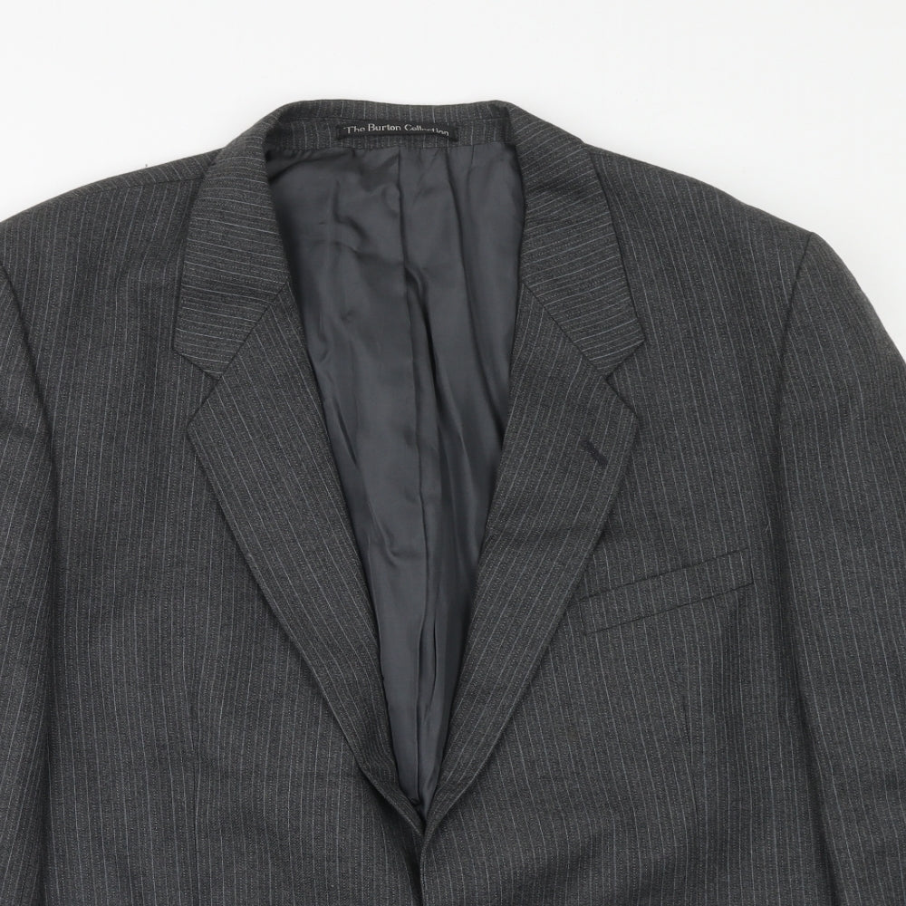 Mens UK Size 44 The Burton Collection Regular Grey Suit Jacket