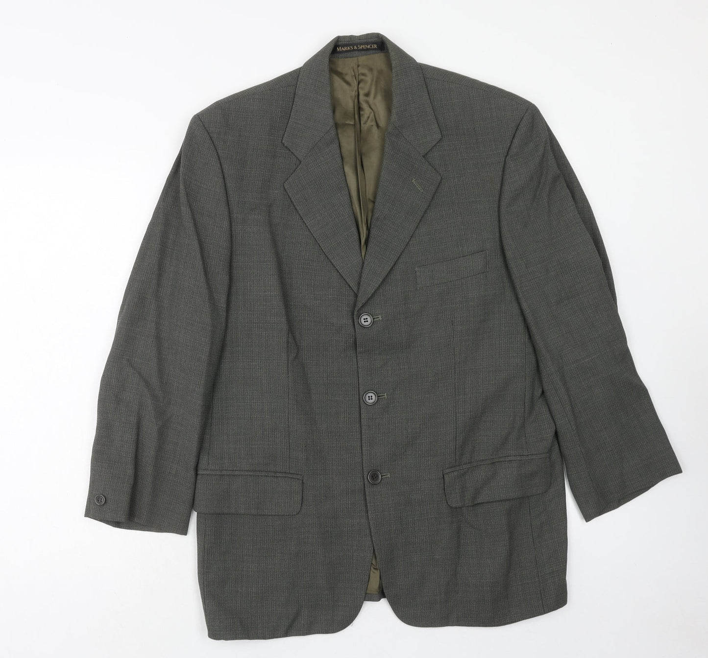 Mens UK Size 38 Marks and Spencer Regular Grey Suit Jacket
