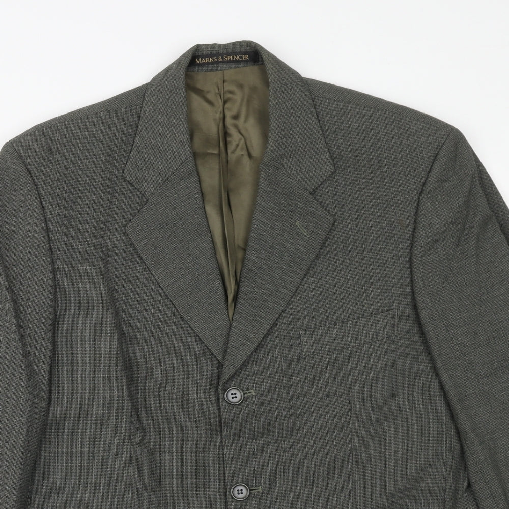 Mens UK Size 38 Marks and Spencer Regular Grey Suit Jacket