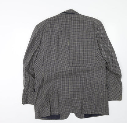 Brook Taverner Mens Blue Wool Jacket Suit Jacket Size 44 Regular