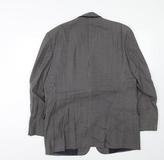 Brook Taverner Mens Blue Wool Jacket Suit Jacket Size 44 Regular