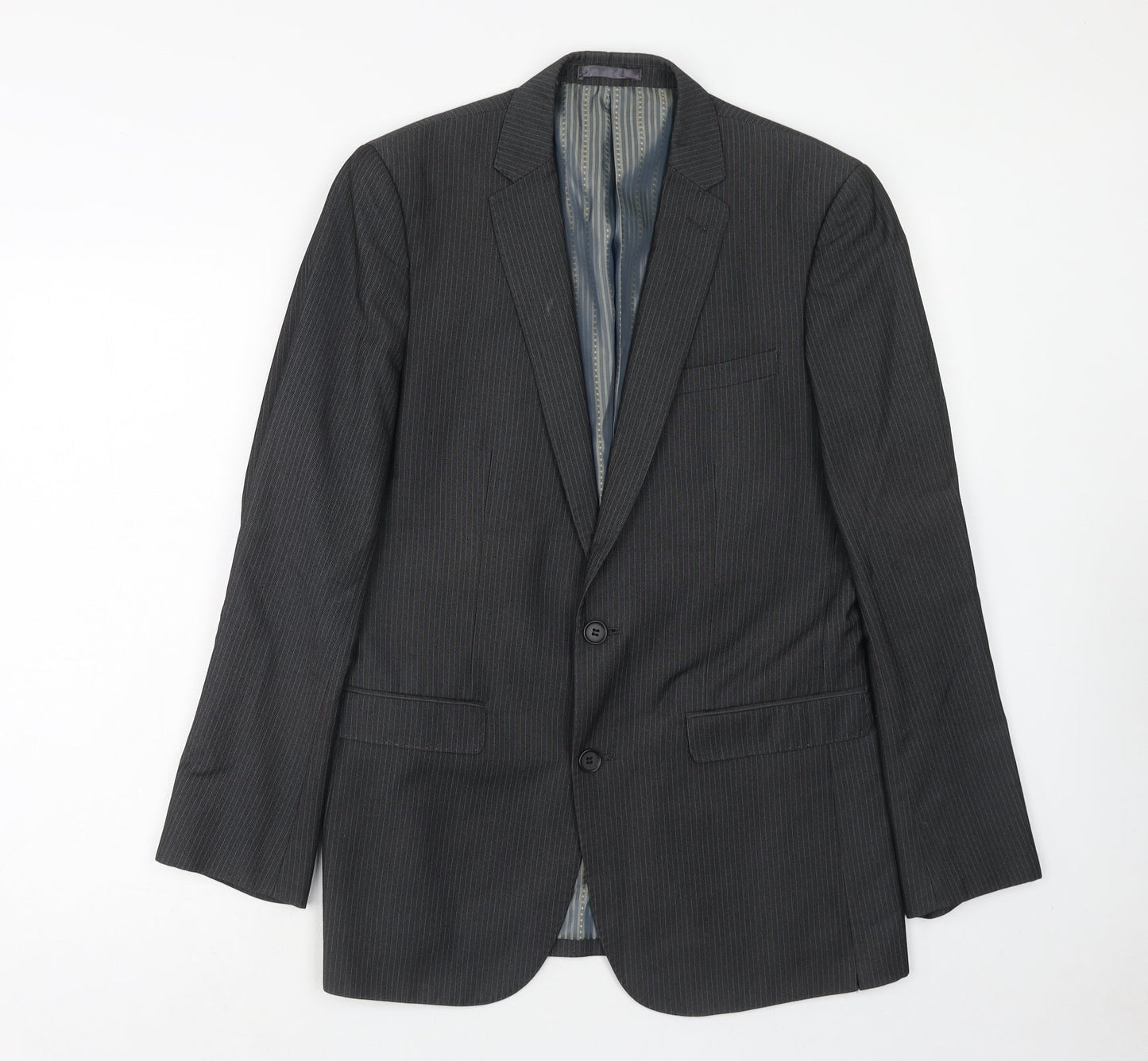 Mens UK Size 38 Limited Collection Regular Grey Suit Jacket