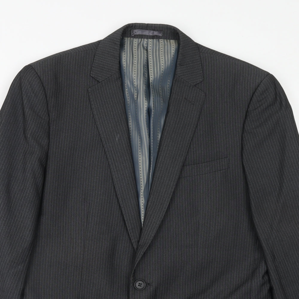 Mens UK Size 38 Limited Collection Regular Grey Suit Jacket