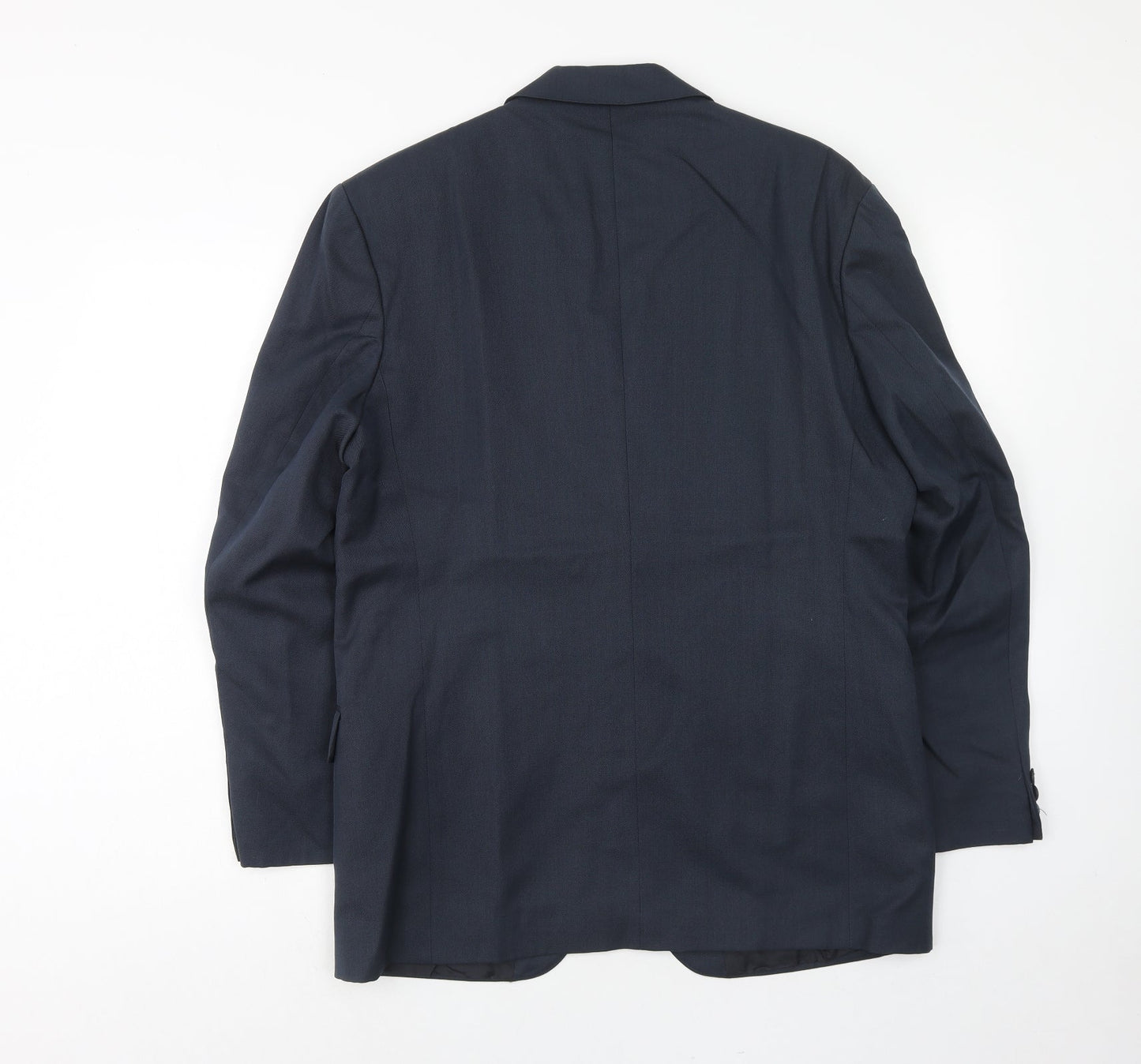 Mens UK Size 40 Pin stripe Regular Blue Suit Jacket