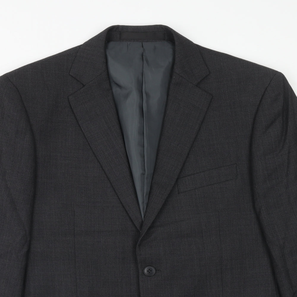 Mens UK Size 40 Marks and Spencer Regular Grey Suit Jacket