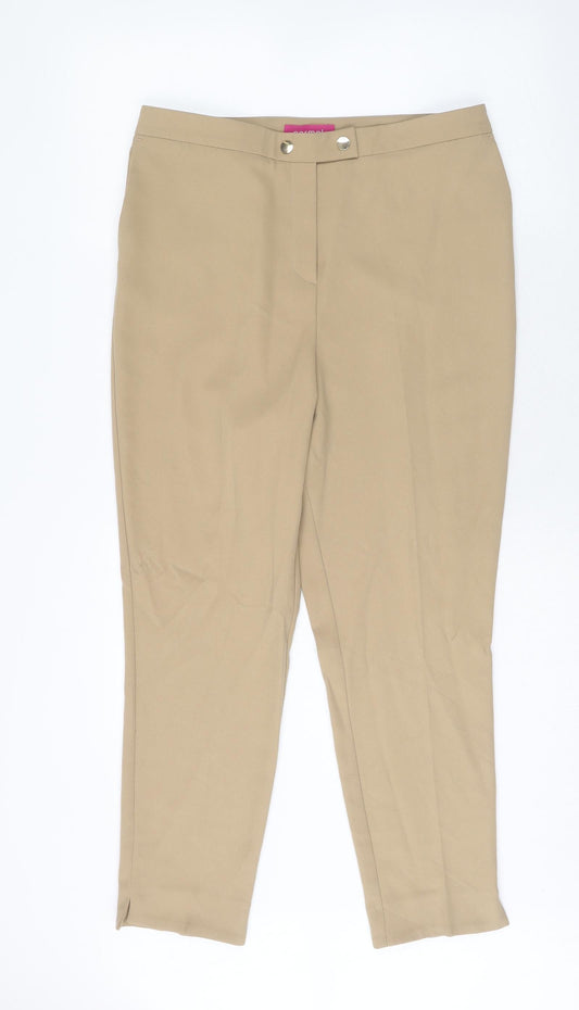 Womens UK Size 32 in Preworn Regular Fit  Brown Trousers