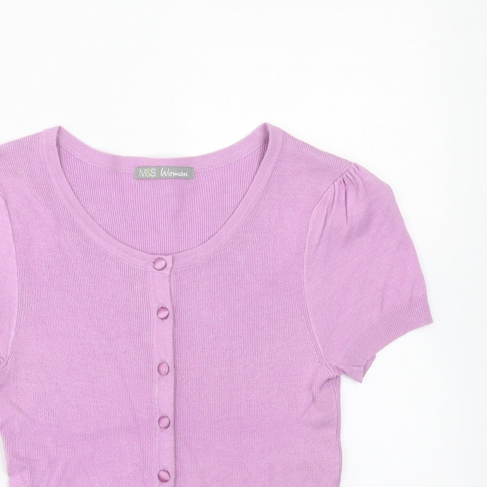 Womens UK Size 12 Marks and Spencer Pink Pullover Jumper