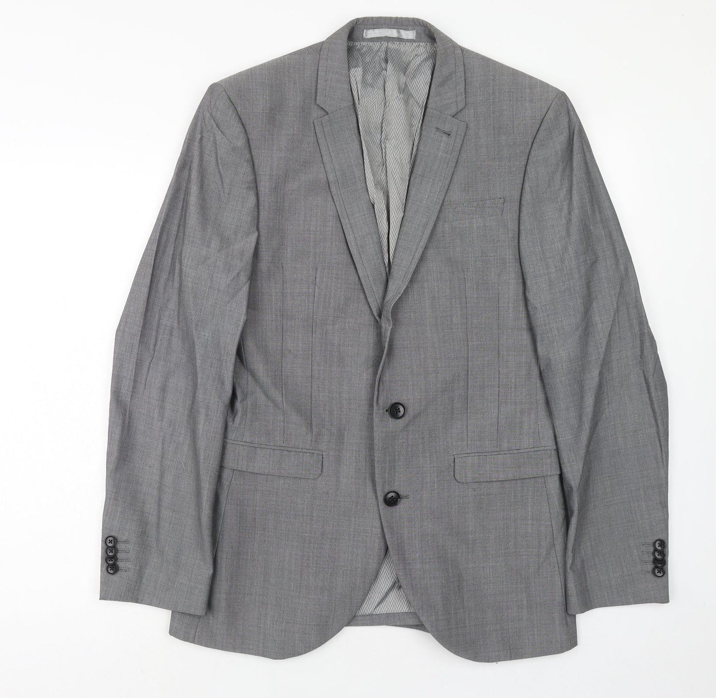 Mens UK Size 38 NEXT Regular Grey Suit Jacket