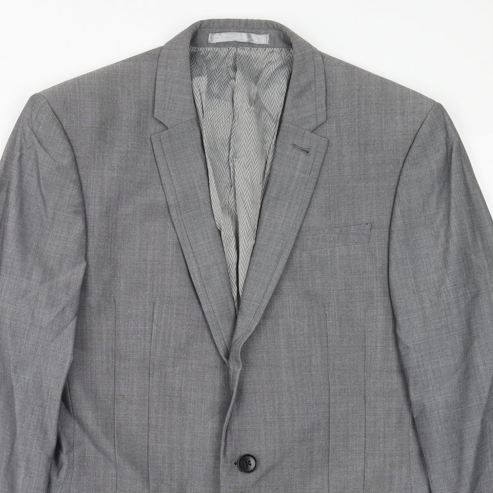 Mens UK Size 38 NEXT Regular Grey Suit Jacket