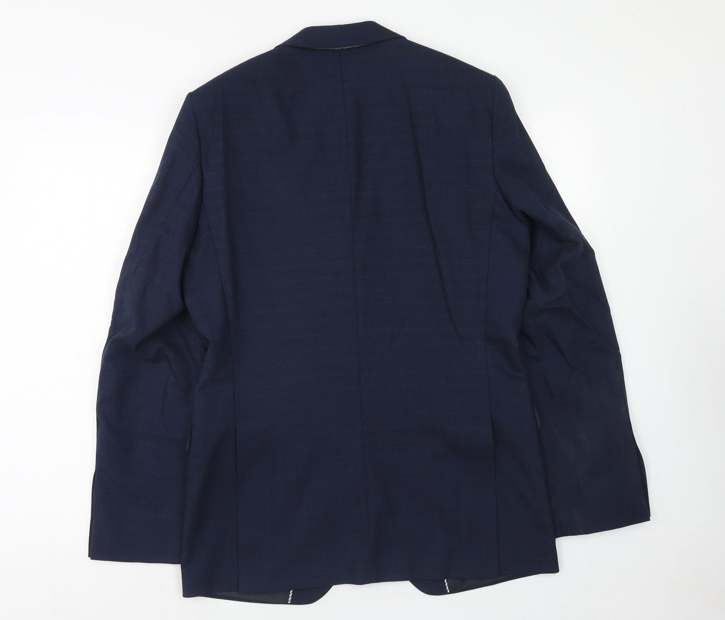 Marks and Spencer Mens Blue Wool Jacket Suit Jacket Size 38 Regular
