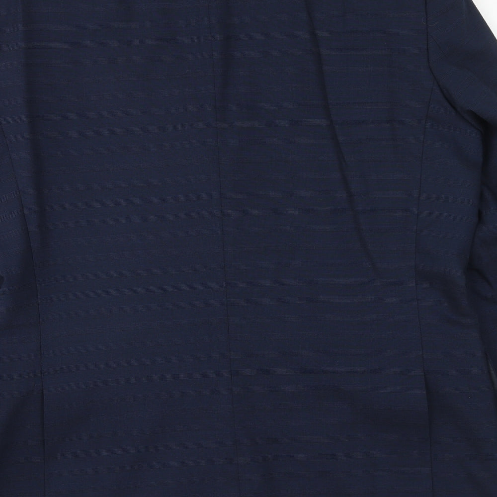 Marks and Spencer Mens Blue Wool Jacket Suit Jacket Size 38 Regular