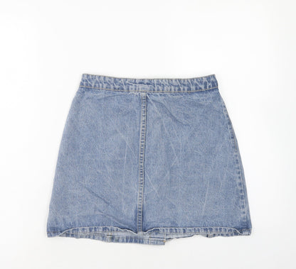 Womens UK Size 8 Denim & Co. A-Line Denim Skirt