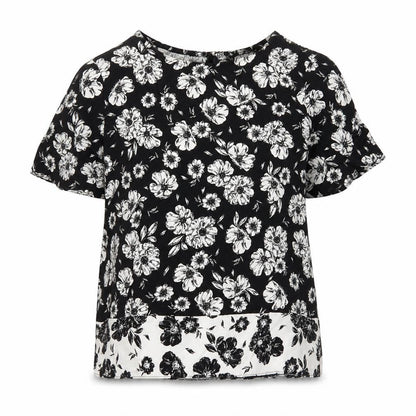 Womens UK Size 10 New Look Black Basic Blouse