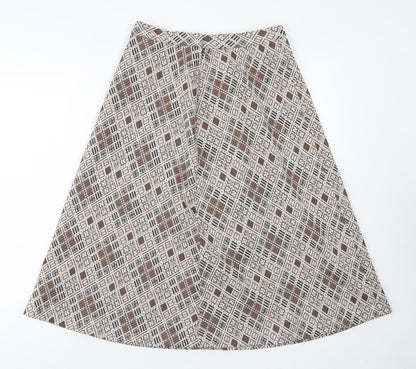 Womens UK Size 14 Preworn A-Line Knit Skirt