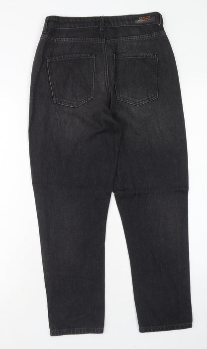 Only Womens Black Cotton Tapered Jeans Size 26 in L30 in Regular Zip
