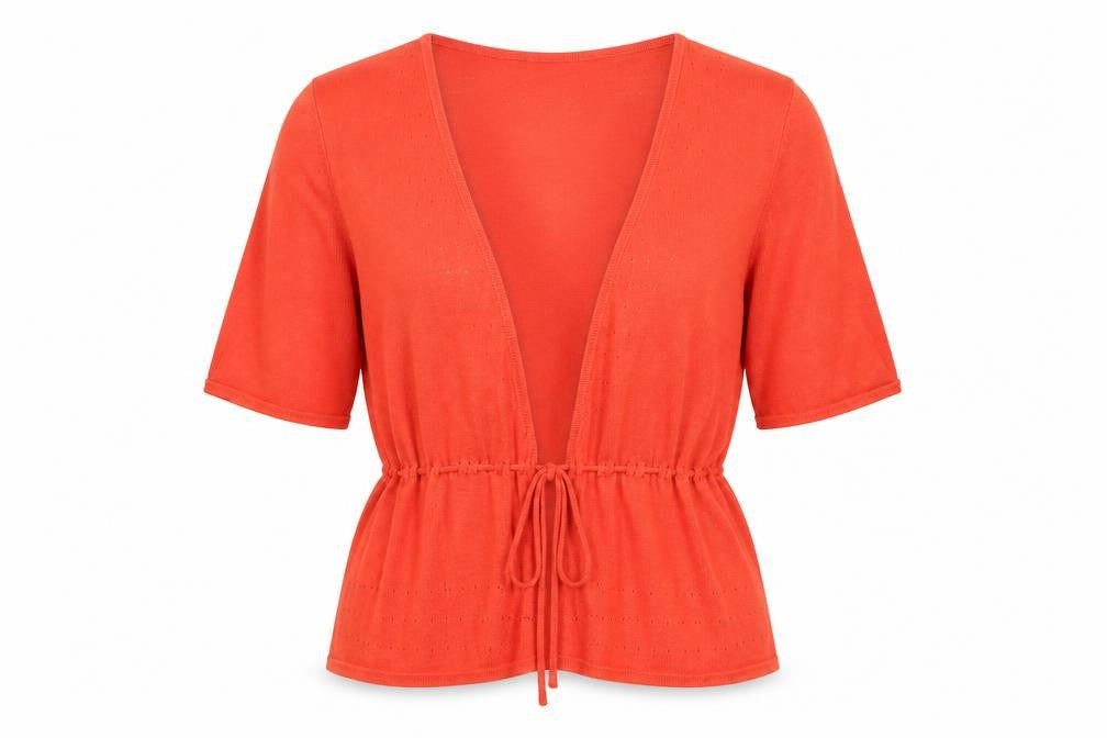 Womens UK Size 8 Coast Red Basic Blouse