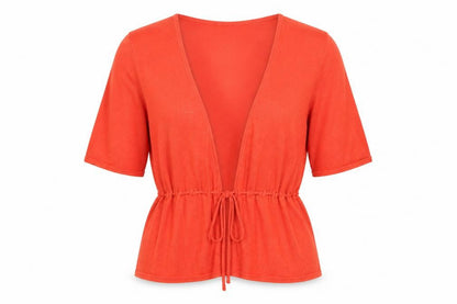 Womens UK Size 8 Coast Red Basic Blouse