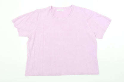 Womens UK Size 18 Marks and Spencer Purple Pullover Jumper