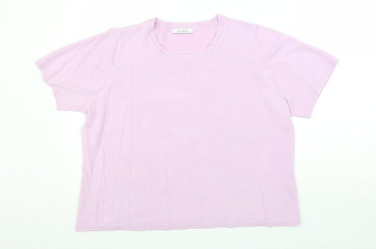 Womens UK Size 18 Marks and Spencer Purple Pullover Jumper