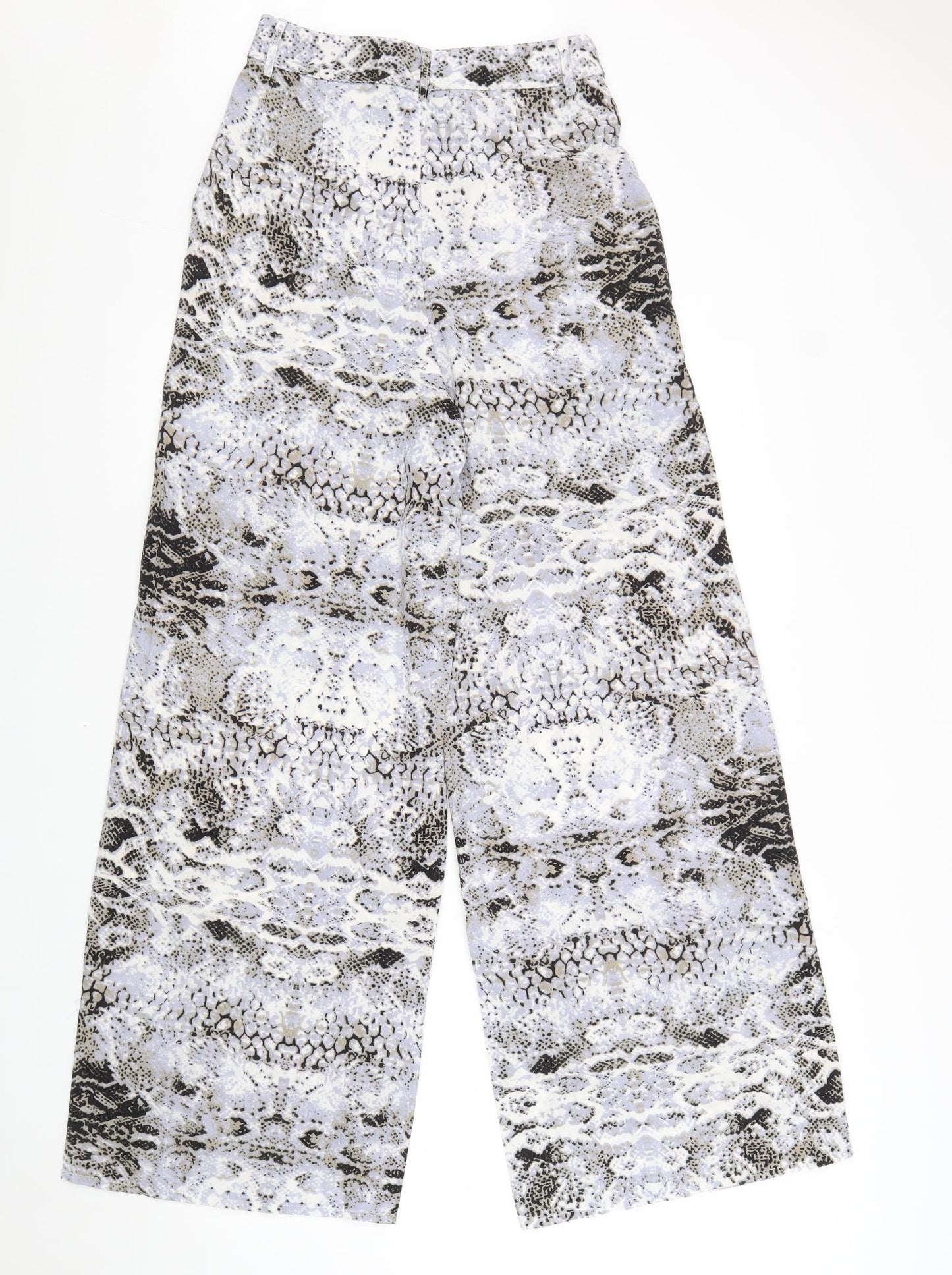 Womens UK Size 8 Boohoo Regular Fit  Grey Trousers