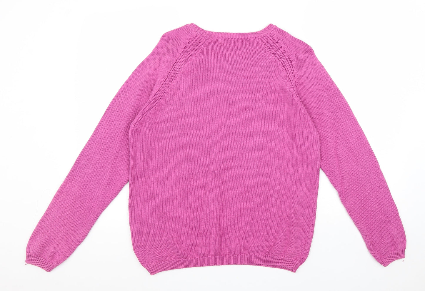 Womens UK Size 12 EWM Pink Pullover Jumper