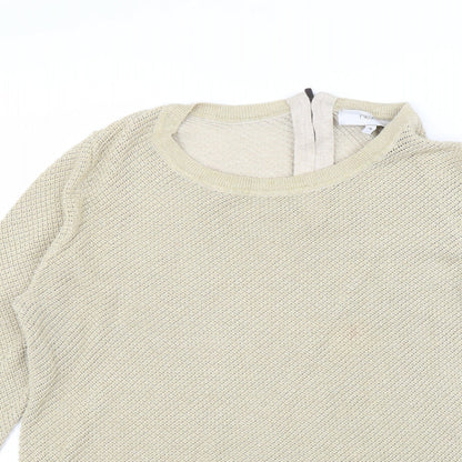 Womens UK Size 14 NEXT Gold Pullover Jumper