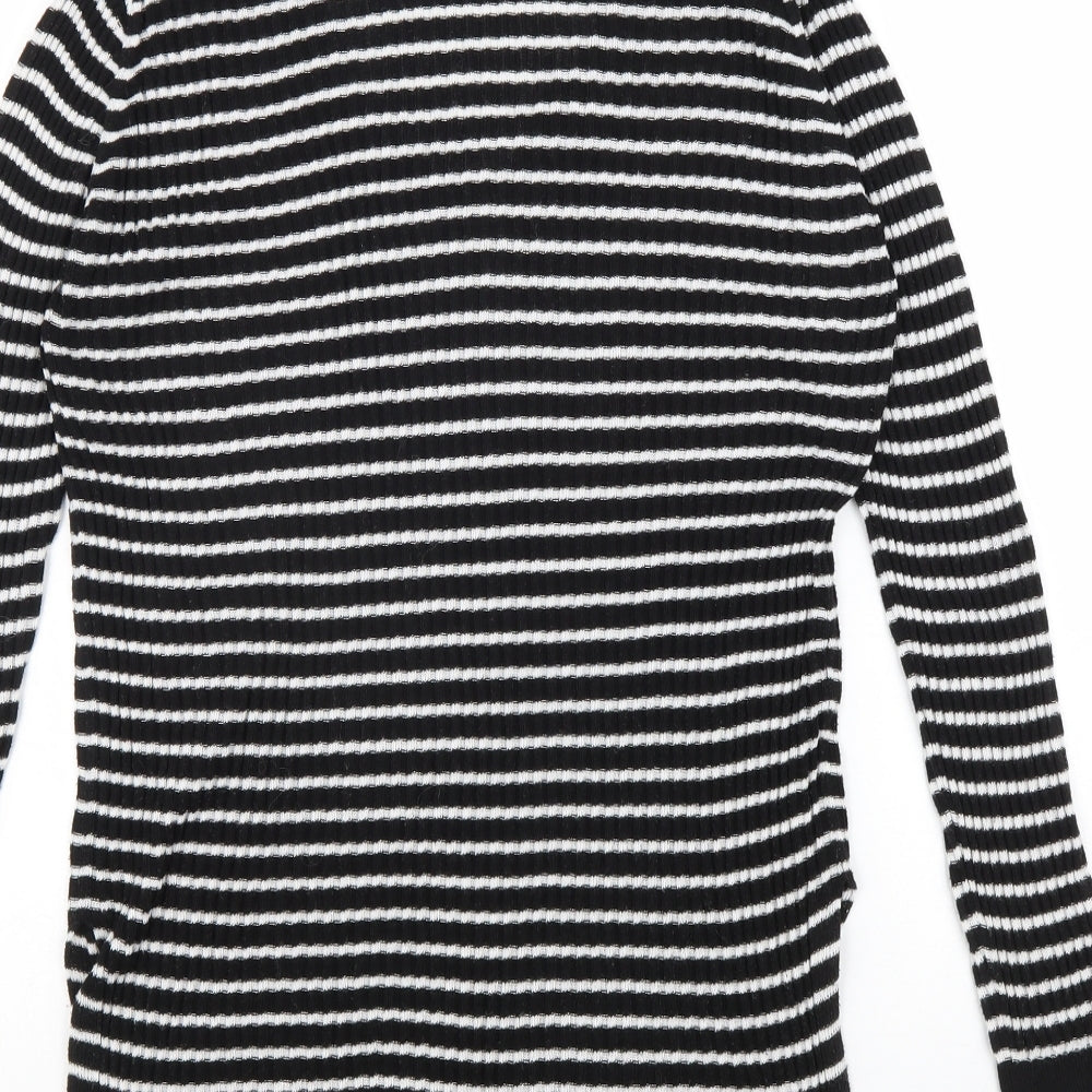 Womens UK Size M Mango Blue Pullover Jumper