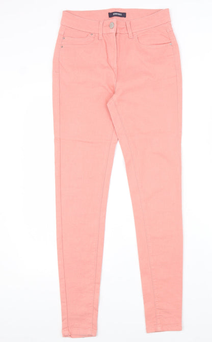 Womens UK Size 8 Marks and Spencer Slim Fit Skinny Pink Jeans