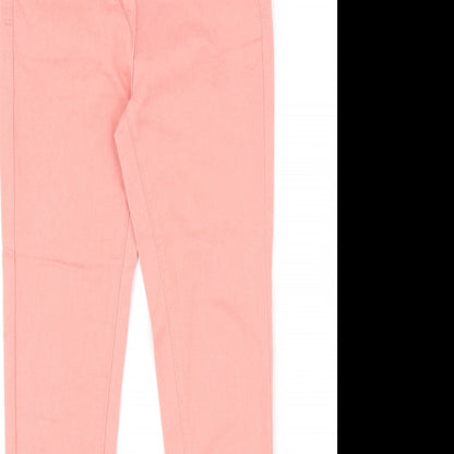 Womens UK Size 8 Marks and Spencer Slim Fit Skinny Pink Jeans