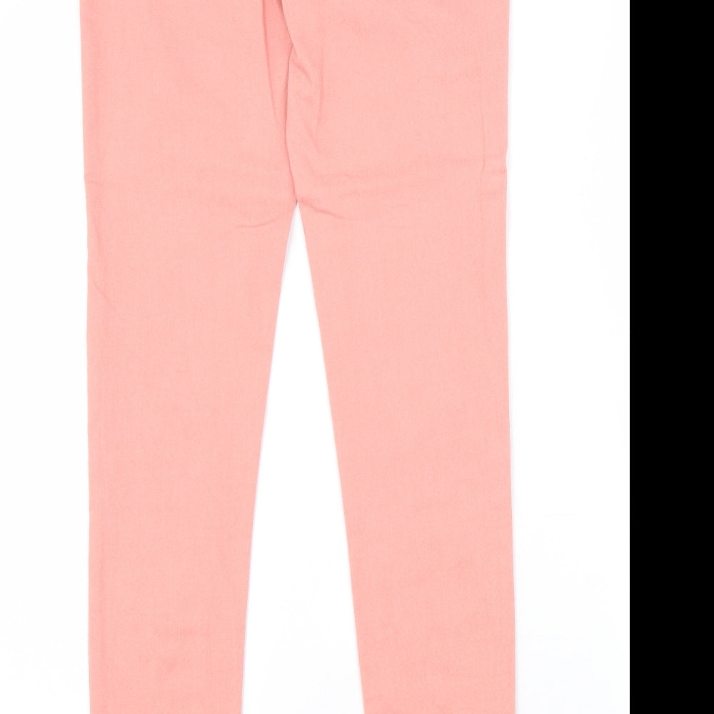 Womens UK Size 8 Marks and Spencer Slim Fit Skinny Pink Jeans