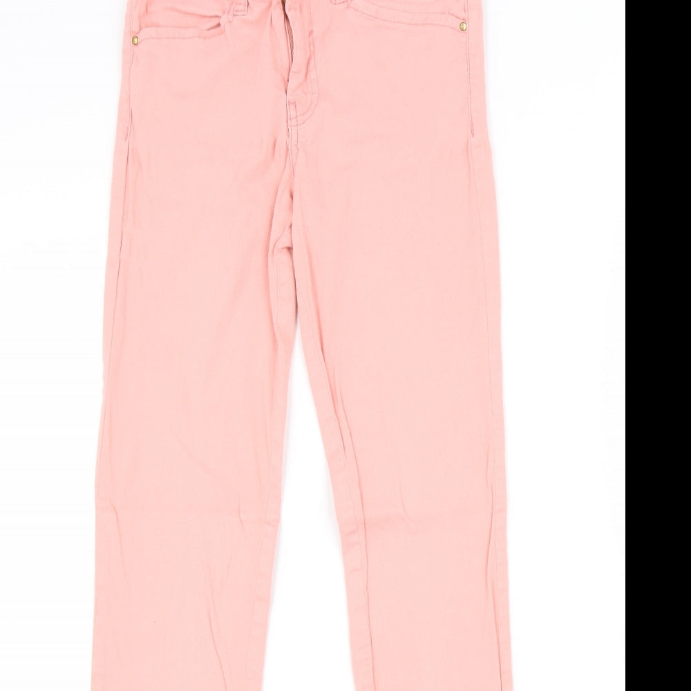 River Island Womens Pink Cotton Skinny Jeans Size 8 L28 in Regular Zip