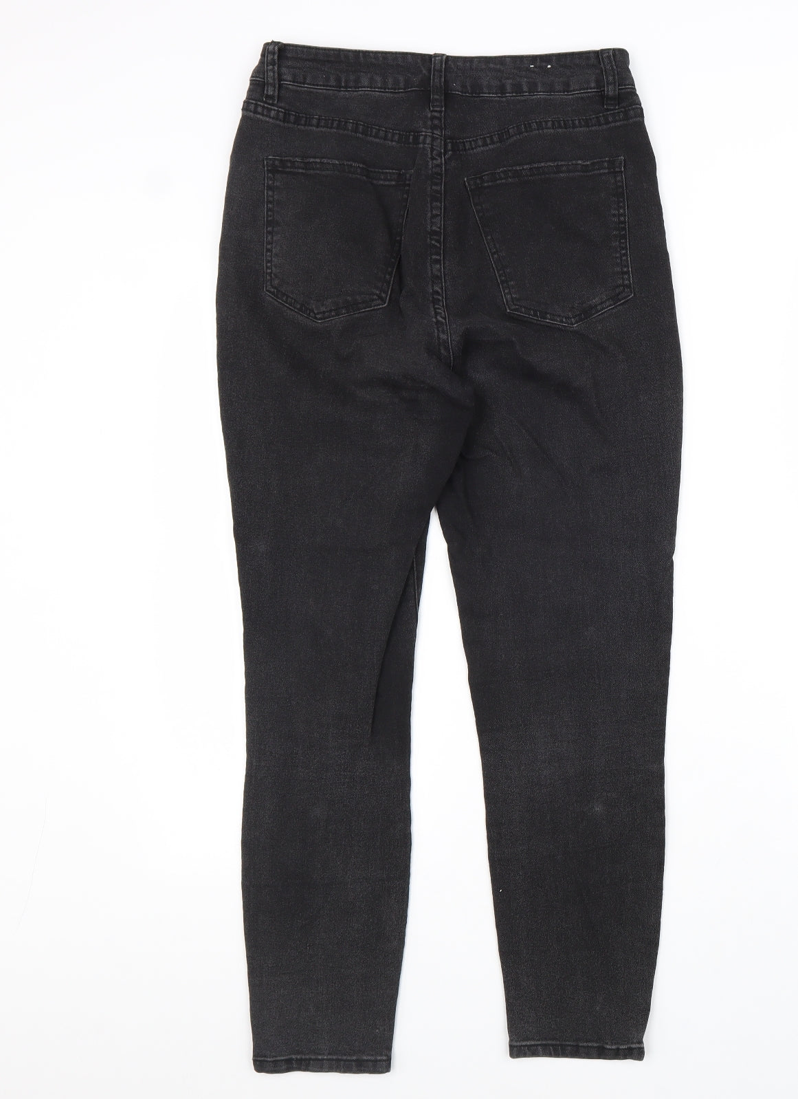 Cotton On Womens Black Cotton Skinny Jeans Size 10 L27 in Regular Zip