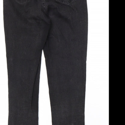 Cotton On Womens Black Cotton Skinny Jeans Size 10 L27 in Regular Zip