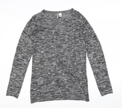 Womens UK Size S Divided Grey Basic Blouse