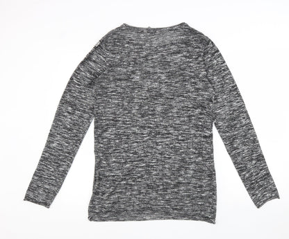 Womens UK Size S Divided Grey Basic Blouse