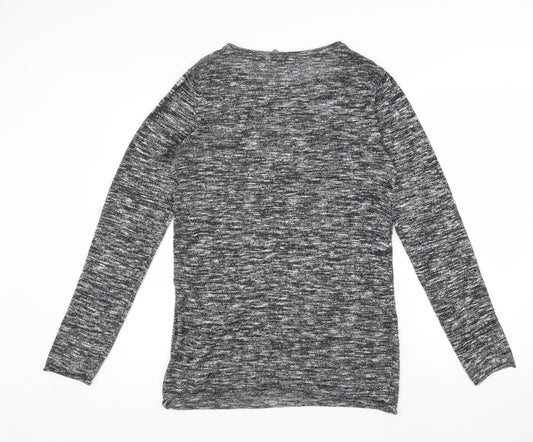Womens UK Size S Divided Grey Basic Blouse