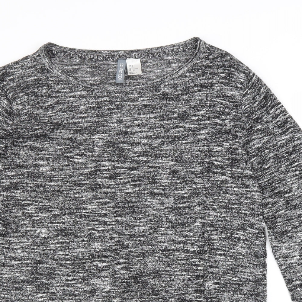 Womens UK Size S Divided Grey Basic Blouse