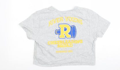 Womens UK Size M Riverdale Grey Basic T-Shirt
