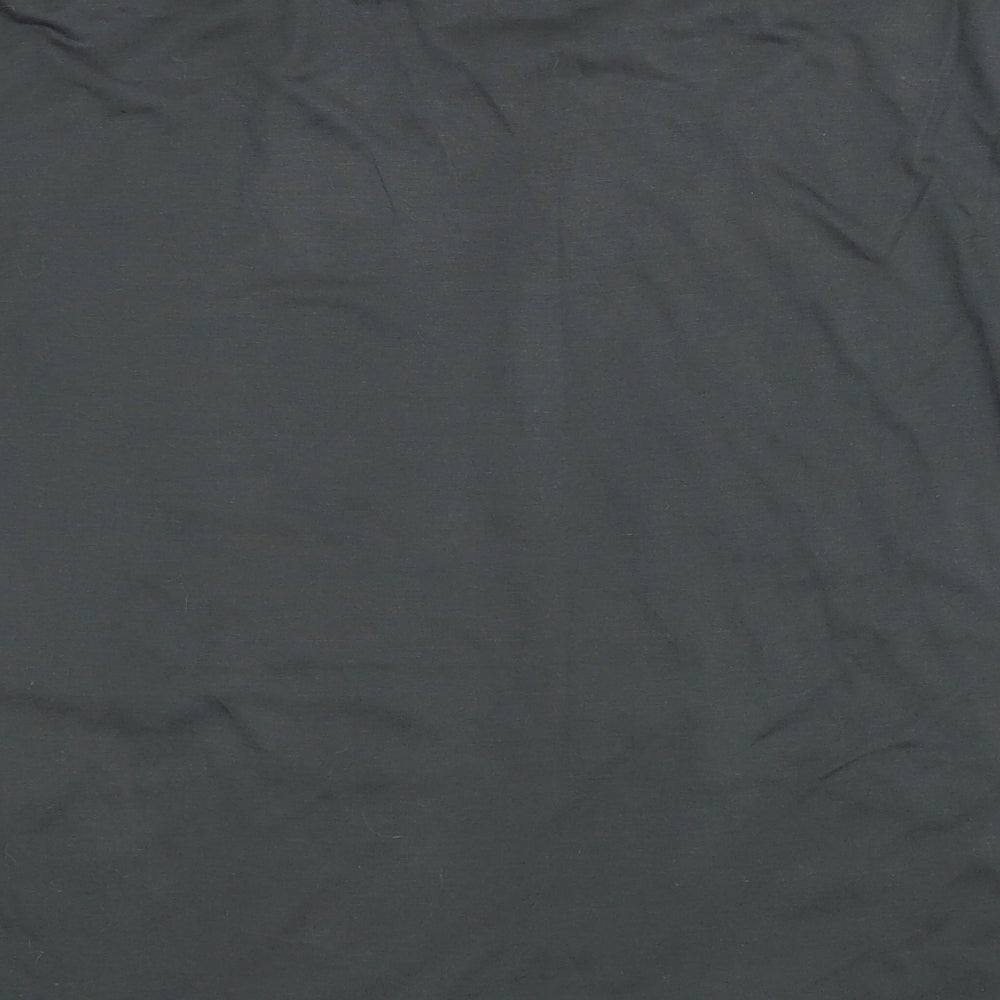 Fransa Womens Green Floral Polyester Basic T-Shirt Size S Round Neck