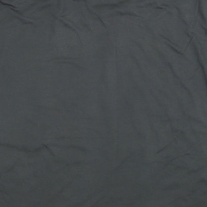 Fransa Womens Green Floral Polyester Basic T-Shirt Size S Round Neck