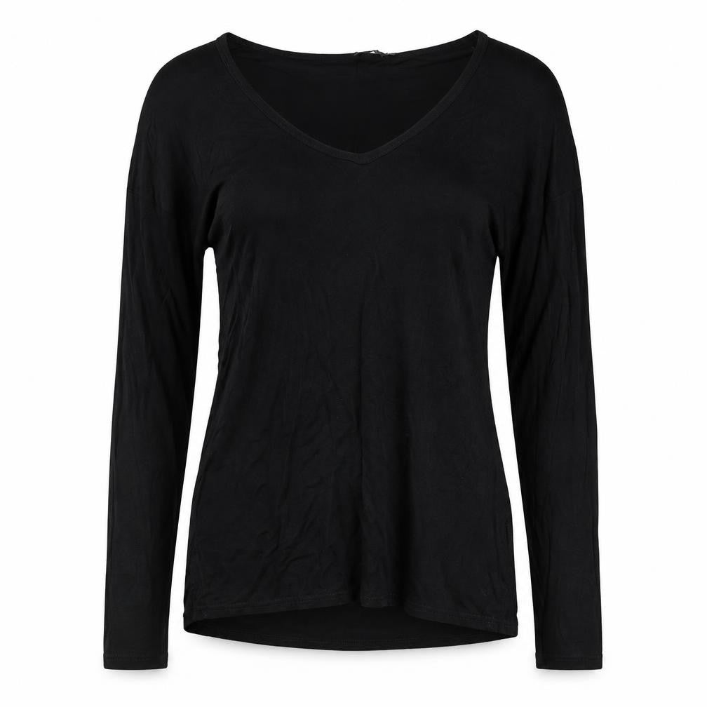 Womens UK Size 10 Boohoo Black Basic T-Shirt